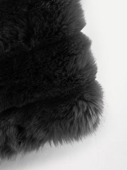 Fluffy Vest-Black - LuckyFash™