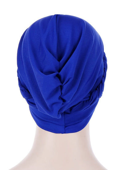 Muslim Women Inner Caps Braid Hijab Cap Comfort Fashion Turban Hat Colorful Cross Shape Chemo Hats Head Wearing Turbante - LuckyFash™