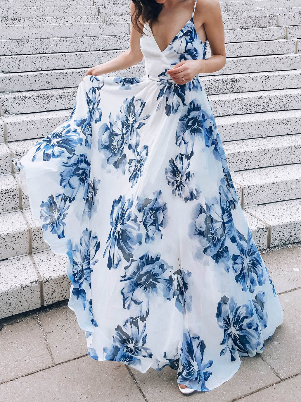 Foral Print Sleeveless Sling Dress - LuckyFash™