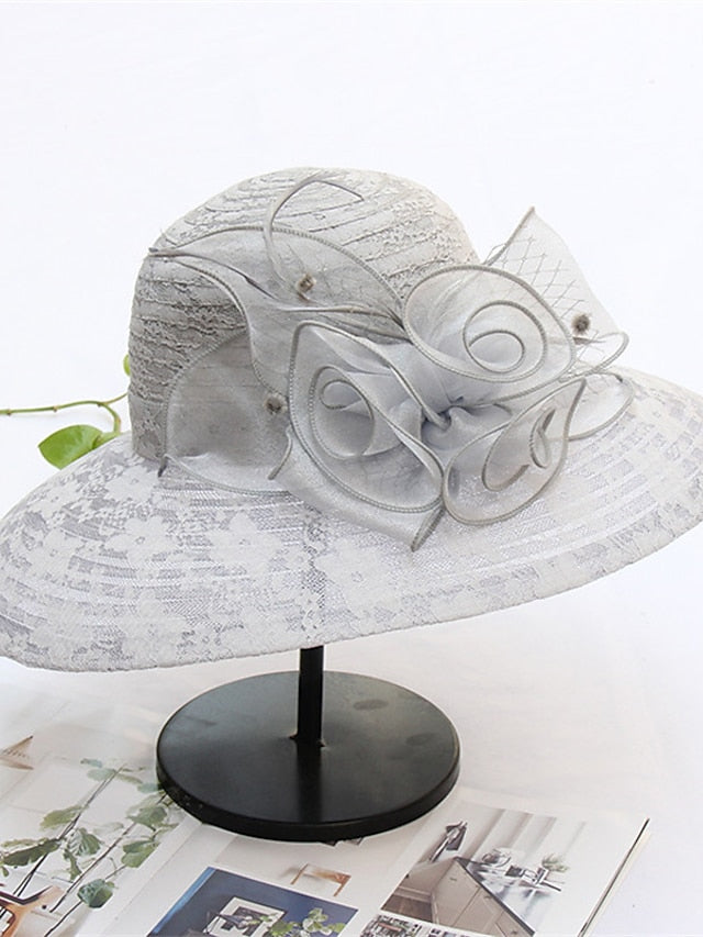 Women's Hat Bucket Hat Sun Hat Black And White Black Pink Party Outdoor Dailywear Floral Floral Portable Windproof Comfort - LuckyFash™