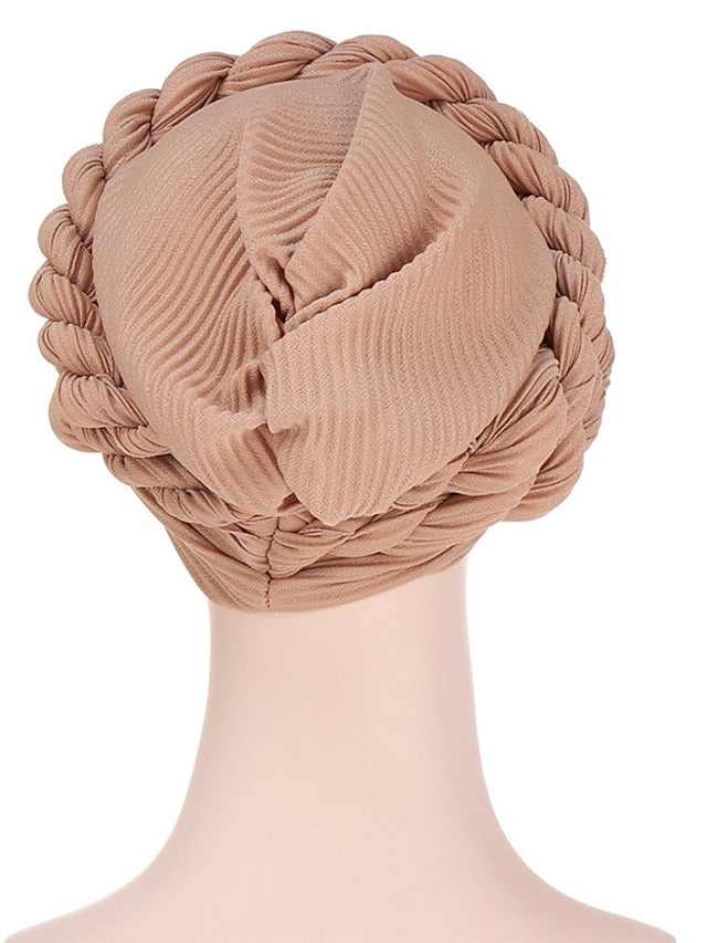 Women's Turban Home Daily Solid / Plain Color Polyester Casual 1 pcs - LuckyFash™
