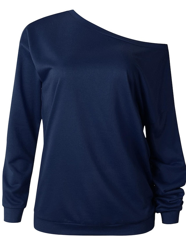 autumn fashion round neck long sleeve top sweater for Women - LuckyFash™