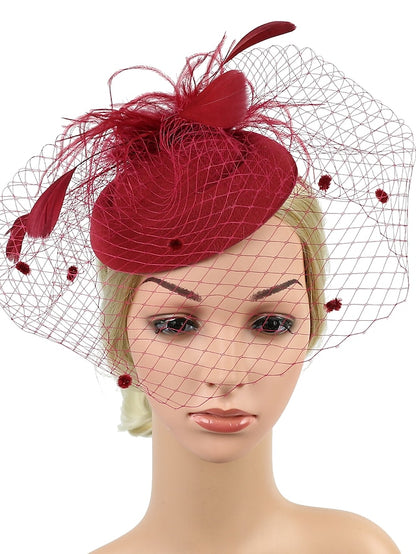 Women's Hair Clip Chic & Modern Party Pure Color Headwear / Black / Red / Blue / Fall / Winter - LuckyFash™