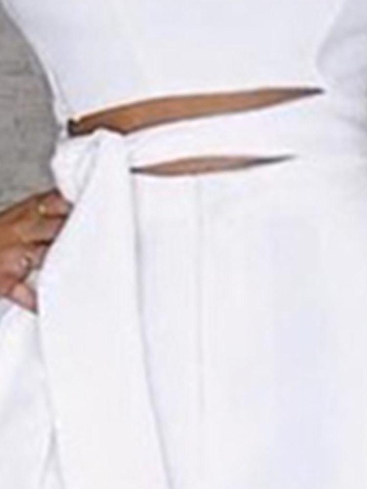 Full Length Plain Asymmetric Wide Legs Women's Jumpsuit - LuckyFash™