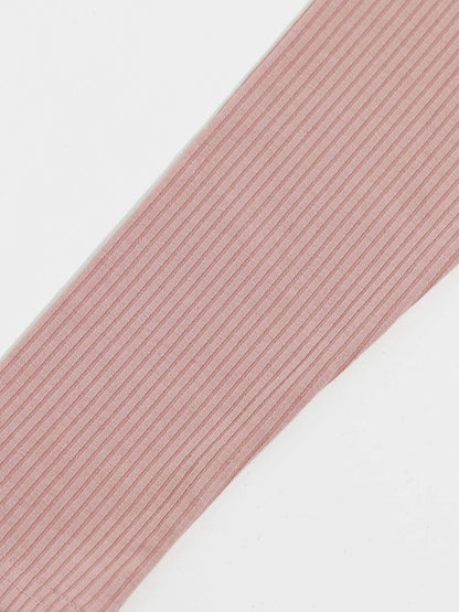 Funnel Neck Rib-knit Tee - LuckyFash™