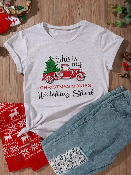 Funny Car Christmas Tree Movies Tee - LuckyFash™