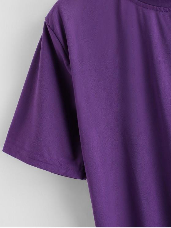 Funny Lightning Sun Cloud Moon Embroidered Tee - LuckyFash™