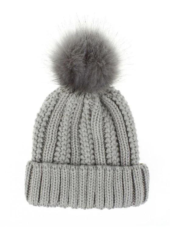 Fuzzy Ball Classic Winter Knitted Hat - LuckyFash™