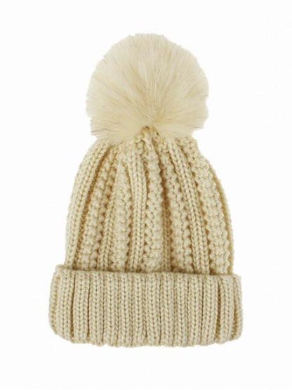 Fuzzy Ball Classic Winter Knitted Hat - LuckyFash™