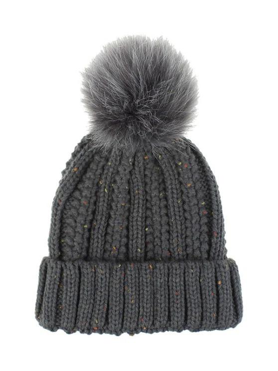 Fuzzy Ball Classic Winter Knitted Hat - LuckyFash™