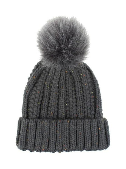 Fuzzy Ball Classic Winter Knitted Hat - LuckyFash™