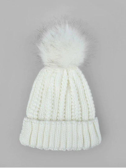 Fuzzy Ball Classic Winter Knitted Hat - LuckyFash™