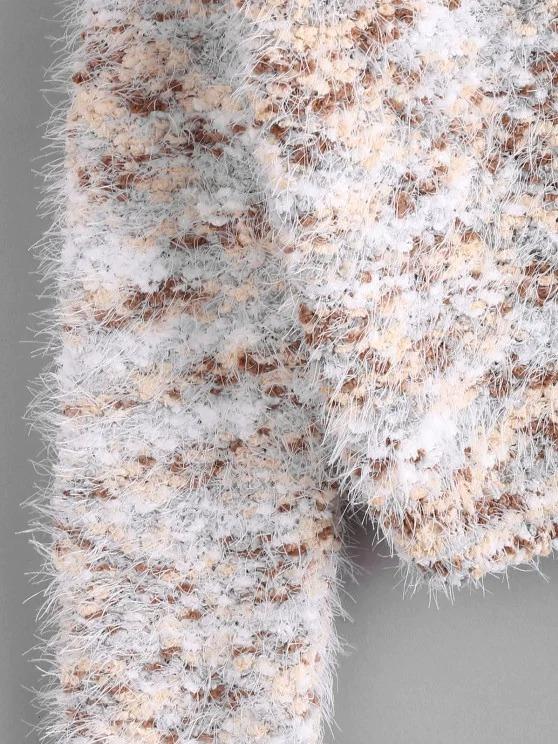 Fuzzy Chenille Confetti Knit Sweater - LuckyFash™