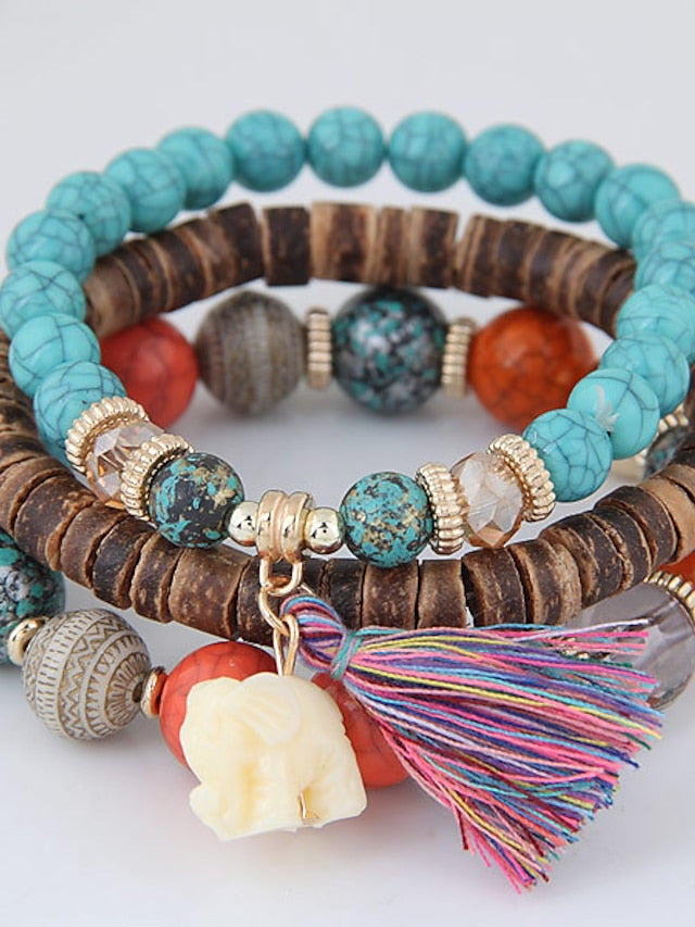 Women's Bracelets Textured Street Multicolor Bracelets & Bangles - LuckyFash™