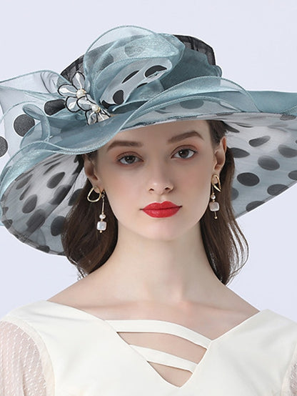 Women's Hat Bucket Hat Sun Hat Green Black Purple Party Outdoor Dailywear Floral Floral Polka Dot Portable Windproof Comfort - LuckyFash™