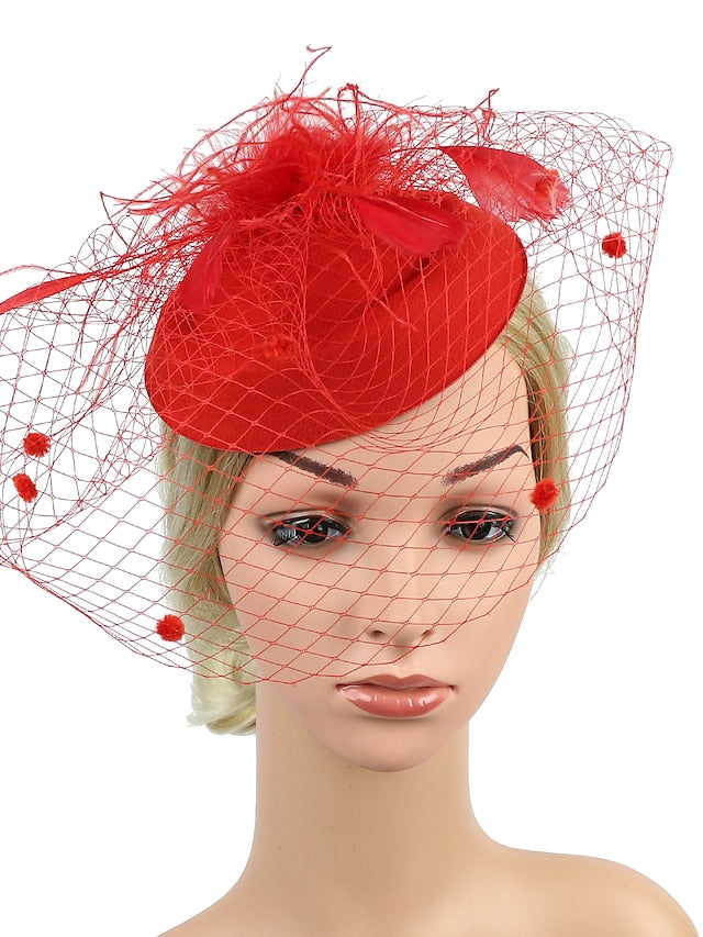 Women's Hair Clip Chic & Modern Party Pure Color Headwear / Black / Red / Blue / Fall / Winter - LuckyFash™