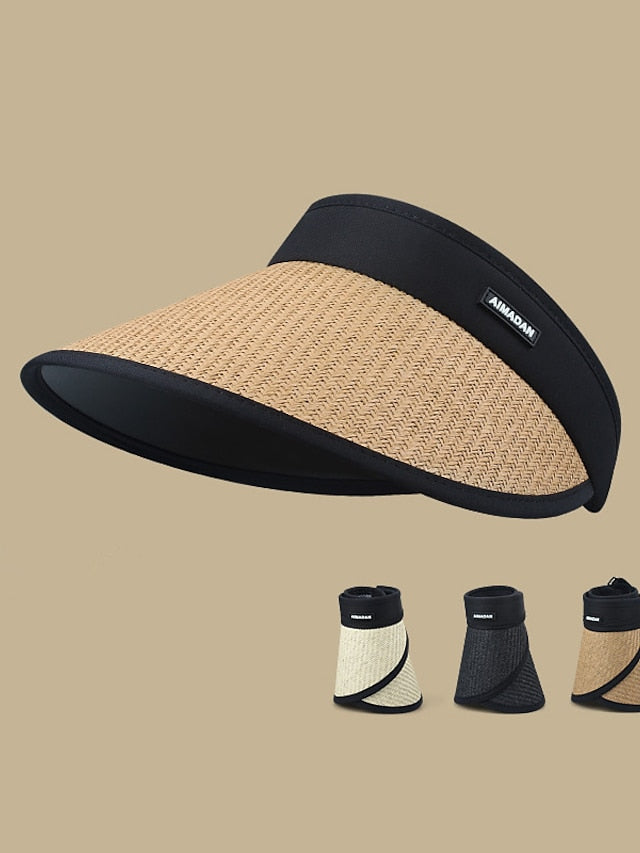 Women's Straw Hat Outdoor Daily Holiday Straw Sports & Outdoors Casual Beach Sunscreen Casual / Daily 1 pcs - LuckyFash™
