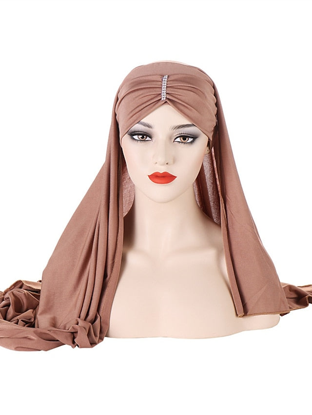 Women's Turban Party Evening Solid / Plain Color Polyester Sweet 1 pcs - LuckyFash™