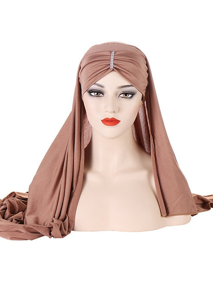 Women's Turban Party Evening Solid / Plain Color Polyester Sweet 1 pcs - LuckyFash™