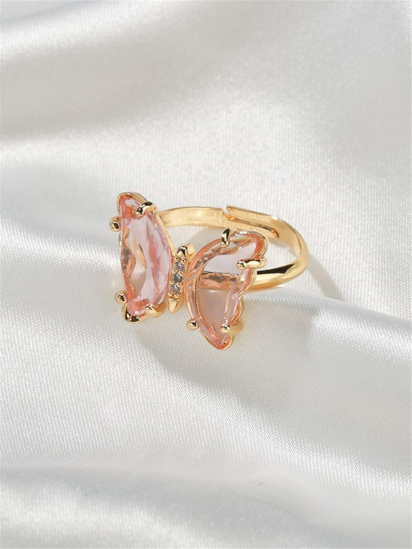 Gemstone Decor Butterfly Decor Ring - LuckyFash™