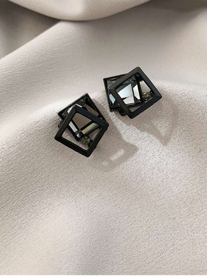 Geometric Design Stud Earrings - LuckyFash™