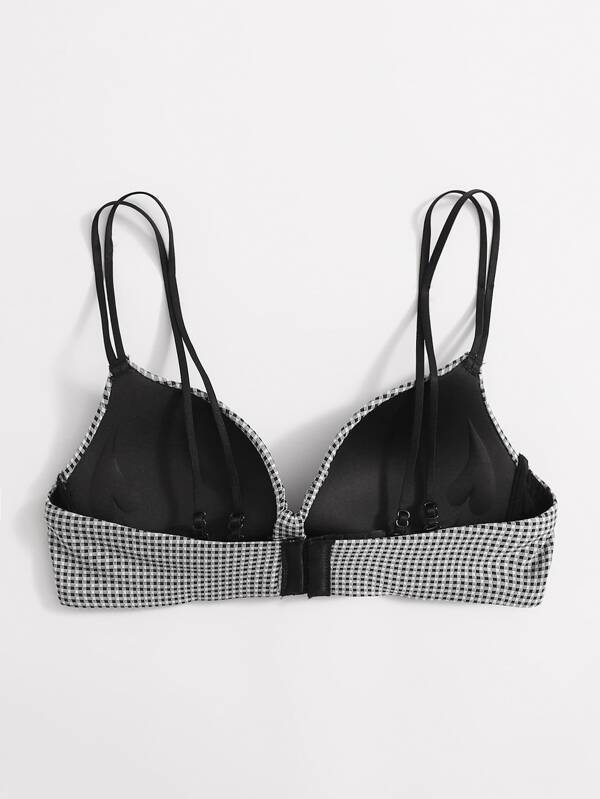 Gingham Knot Wireless Bra - LuckyFash™