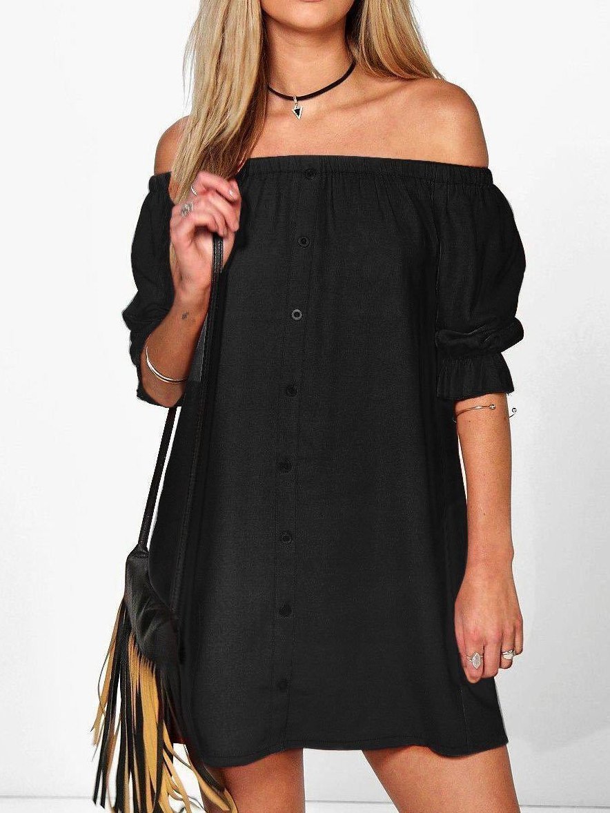 Girl 'S Plush One-Shoulder Dress - LuckyFash™