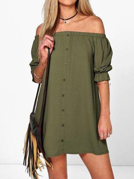 Girl 'S Plush One-Shoulder Dress - LuckyFash™