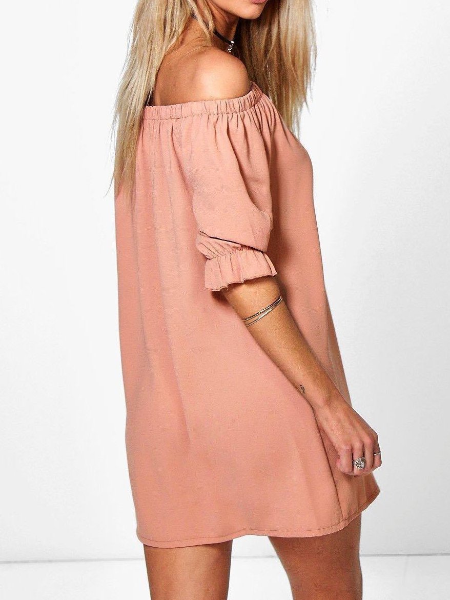 Girl 'S Plush One-Shoulder Dress - LuckyFash™