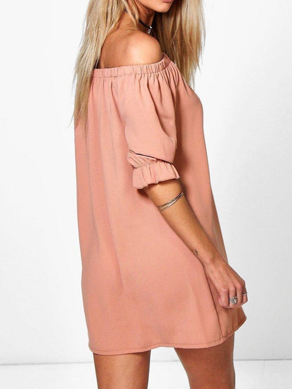 Girl 'S Plush One-Shoulder Dress - LuckyFash™