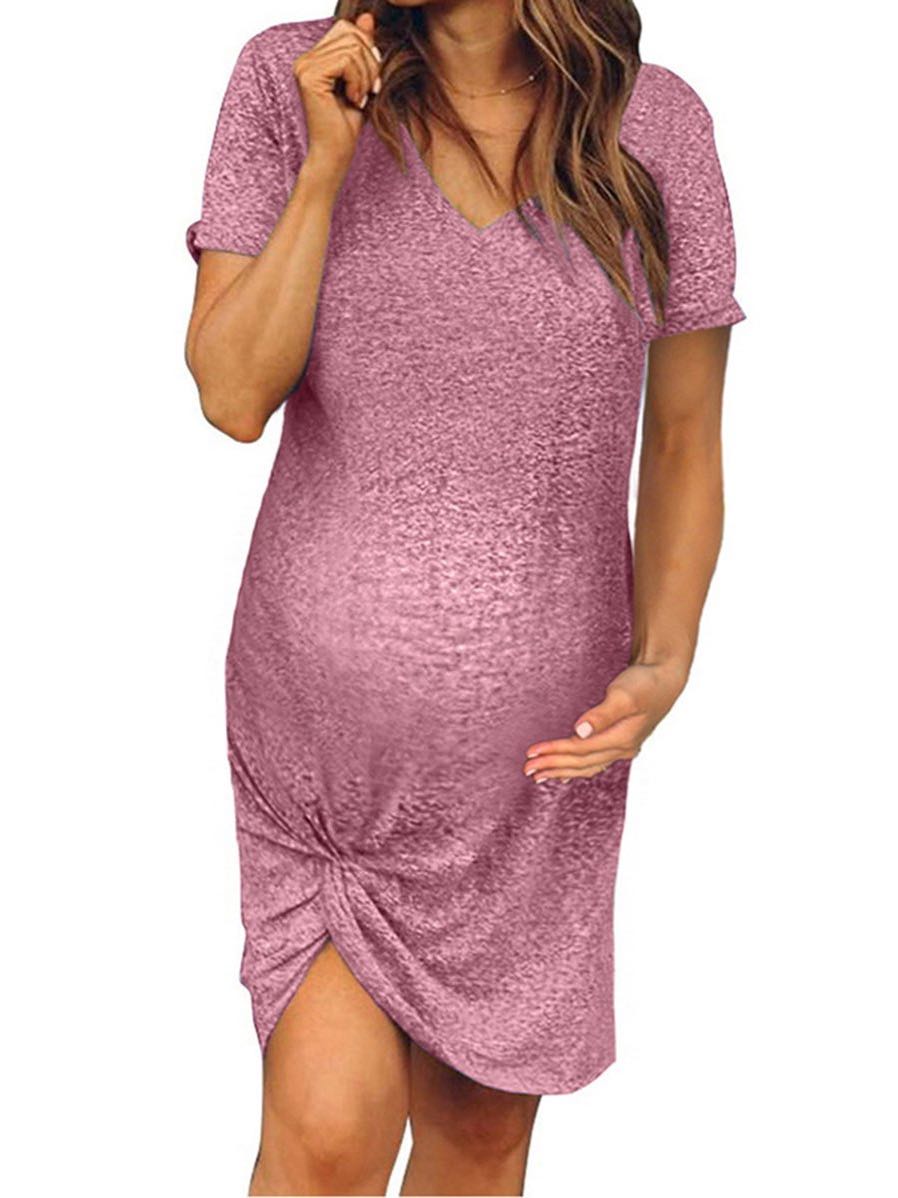 Girl'S Cuffed Round Neck Dress - LuckyFash™