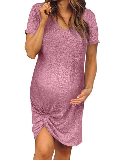 Girl'S Cuffed Round Neck Dress - LuckyFash™