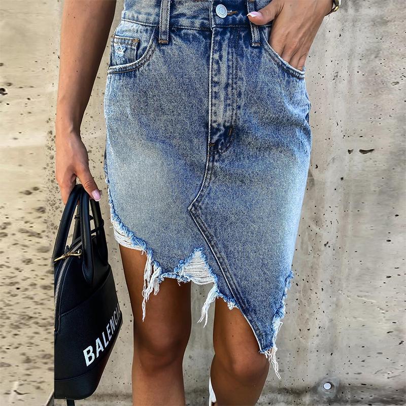 Girls High Waisted Denim skirt Summer - LuckyFash™