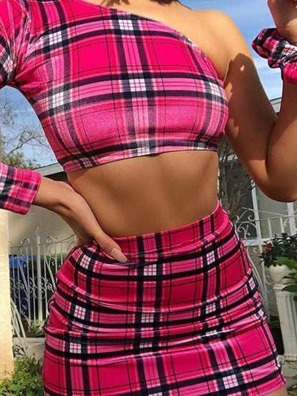 Girls Striped Top Skirt Set - LuckyFash™