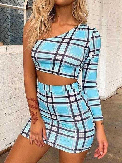 Girls Striped Top Skirt Set - LuckyFash™