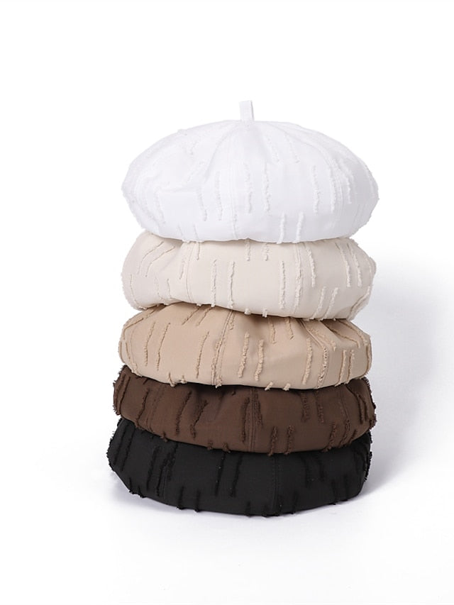 Fashion Black Beret Women Spring Summer Thin Breathable Painter Hat Trendy Artist Hat - LuckyFash™