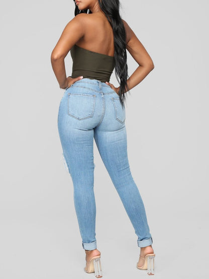 Glistening Jeans - Medium Wash - LuckyFash™