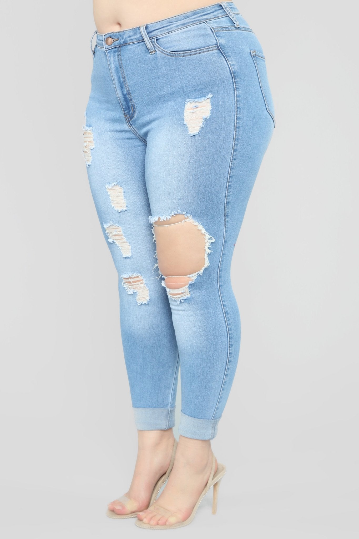 Glistening Jeans - Medium Wash - LuckyFash™