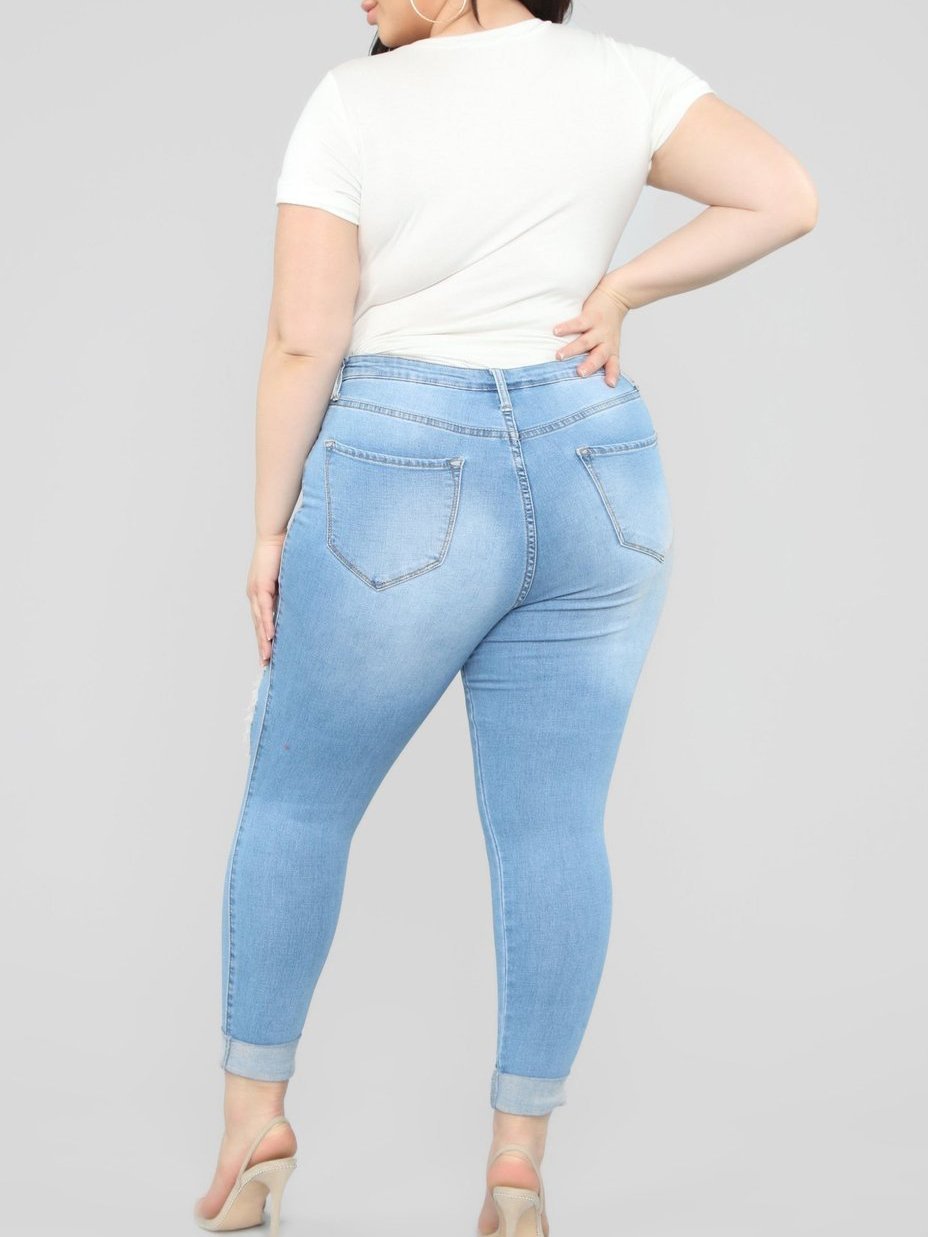 Glistening Jeans - Medium Wash - LuckyFash™