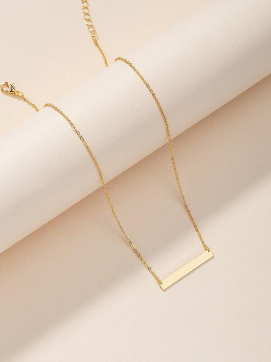 Gold Geometric Charm Necklace - LuckyFash™