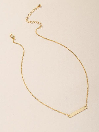 Gold Geometric Charm Necklace - LuckyFash™