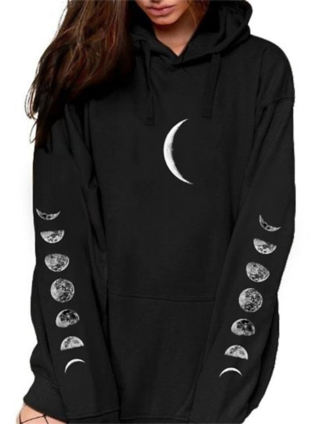 Women's Hoodie Pullover Graphic Butterfly Front Pocket Daily Basic Casual Hoodies Sweatshirts  Blushing Pink Black White - LuckyFash™