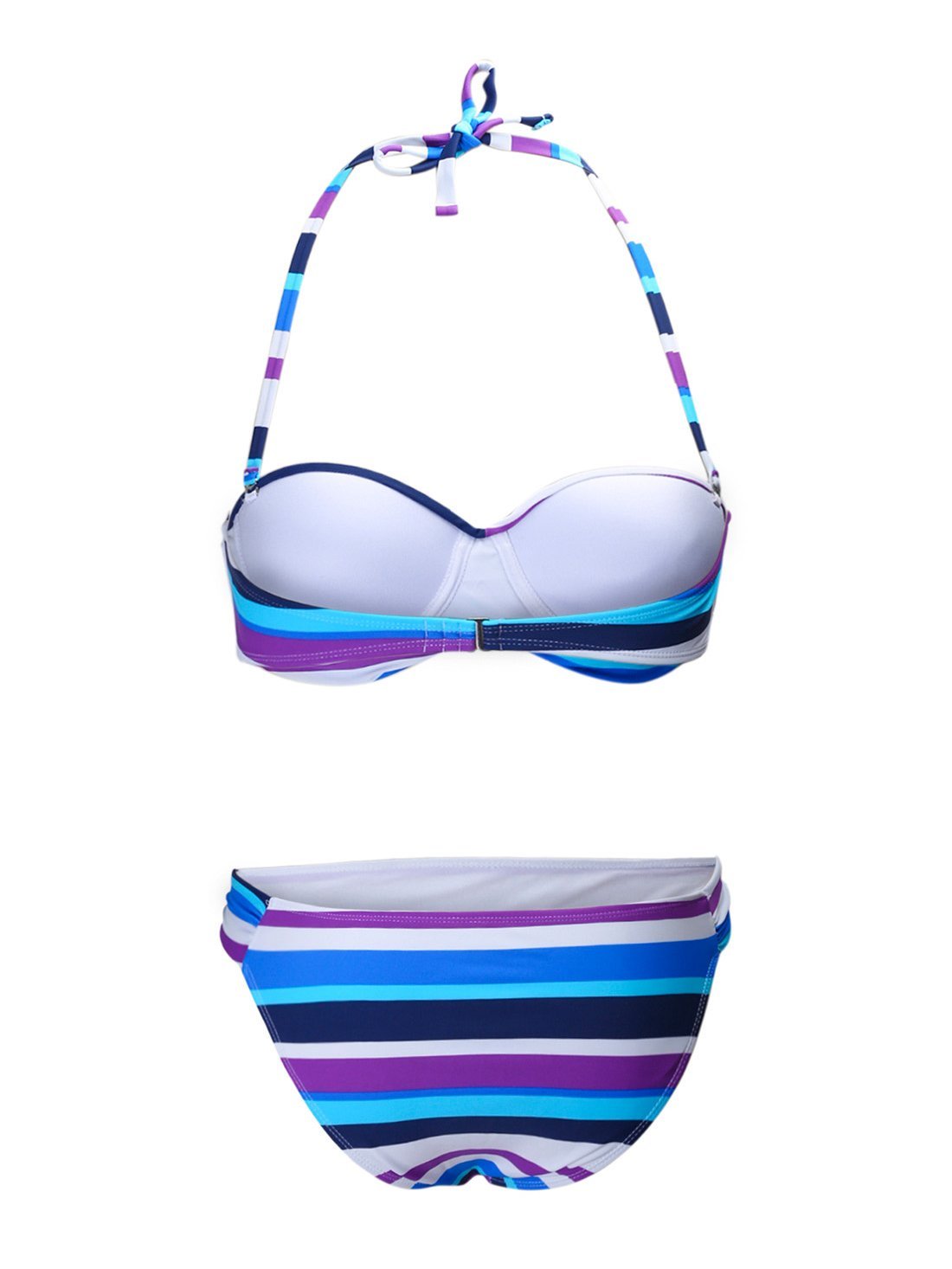 Gradient Hanging Neck Low-Rise Triangle Split Bikini - LuckyFash™