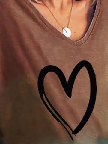 Gradient Print Short-sleeved T-shirt - LuckyFash™