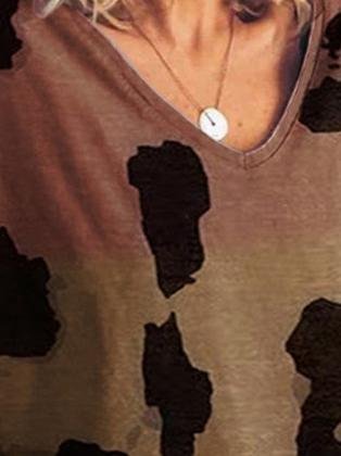 Gradient Print Short-sleeved T-shirt - LuckyFash™