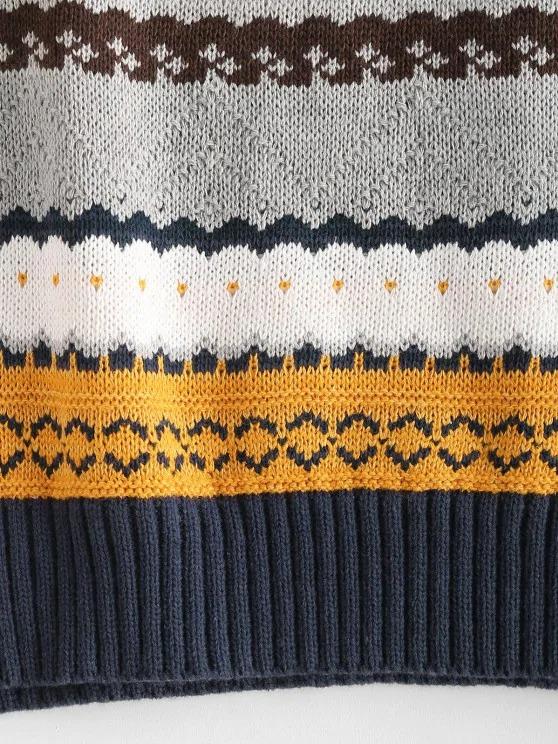 Graphic Fair Isle Sweater Vest - LuckyFash™