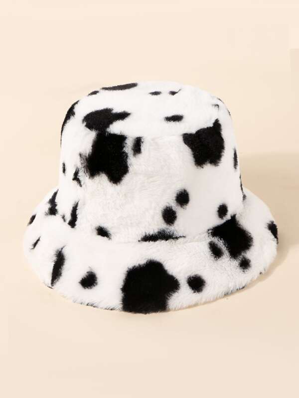 Graphic Fluffy Bucket Hat - LuckyFash™