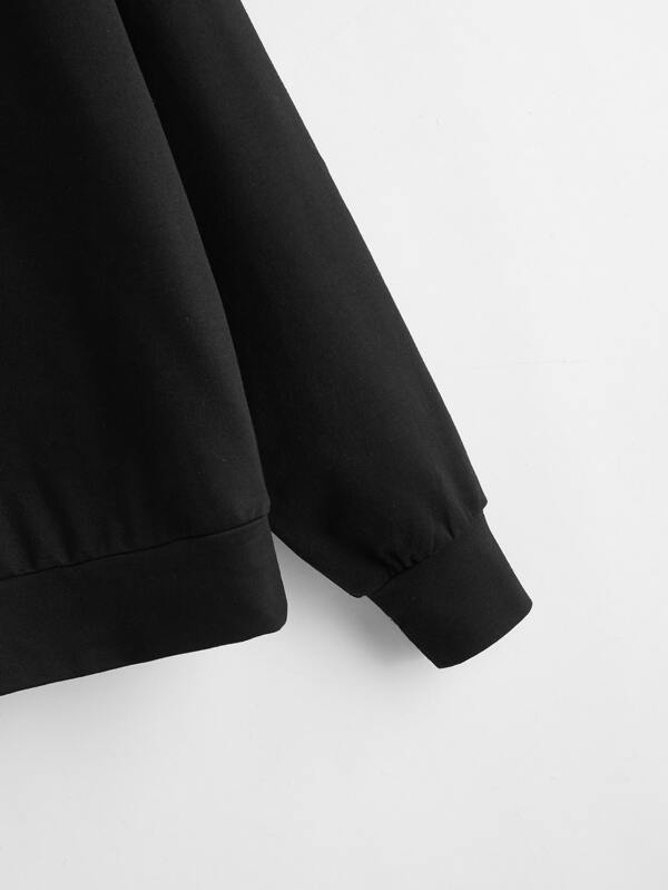 Graphic Print Crew Neck Sweatshirt - LuckyFash™