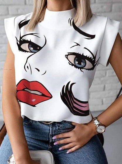 Graphic Print Sweet T-Shirt - LuckyFash™