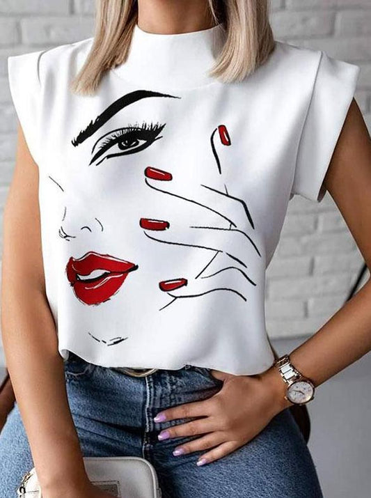 Graphic Print Sweet T-Shirt - LuckyFash™